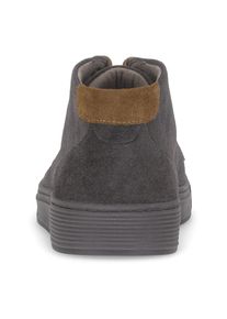 Pius Gabor, Herren, Sneaker , Schn&uuml;rboots, High Top-Sneaker in bequemer Schuhweite G (= weit), grau, 7,5 (41), Kn&ouml;chelhoher Sneaker mit Kontrastbesatz