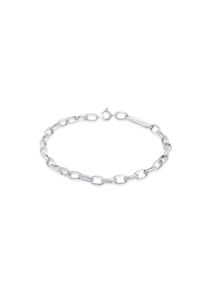 Kuzzoi, Herren, Armkette &raquo;Armband Herren Gliederkette Oval Basic 925 Silber&laquo;, Silber, 230, L&auml;ssiges Armband f&uuml;r den Mann