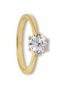 ONE ELEMENT, Damen, Goldring &raquo;Zirkonia Ring aus 333 Gelbgold&laquo;, gold, 52, mit Liebe gefertigt aus 333 Gelbgold
