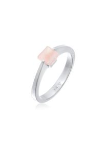 Elli Premium, Damen, Silberring &raquo;Ring Solit&auml;r Edelstein Viereck Klassik 925 Silber&laquo;, Silber, 66, Wundersch&ouml;ner Ring in elegantem Design f&uuml;r Damen