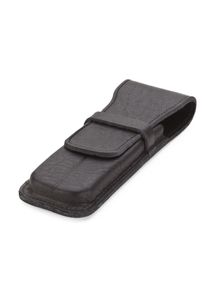 Sonnenleder Stiftetui zweifach Schwarz