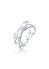 Elli, Damen, Silberring &raquo;Ring X Wickelring Kreuz 925 Silber&laquo;, Silber, 58, Filigraner Ring mit X-Form f&uuml;r Damen