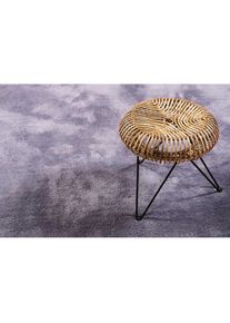 Esprit, Hochflor-Teppich &raquo;Relaxx ESP-4150&laquo; rechteckig 25 mm H&ouml;he Wohnzimmer, sehr gro&szlig;e Farbauswahl, weicher dichter Hochflor, violett, Kunstfaser, B 