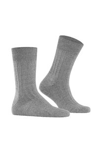 Falke, Herren, Socken &raquo;Teppich im Schuh&laquo; mit Pl&uuml;schsohle atmungsaktiv, klimaregulierend, geruchshemmend, dark grey, 39-40, Herrensocken von Falke