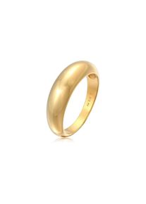 Elli, Damen, Siegelring &raquo;Ring Bandring Stapelring 925er Silber&laquo;, Gold, 64, Einzigartiger Ring im klaren Design f&uuml;r Damen