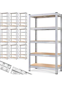 Deuba Schwerlastregal 10er-Set 180x90x40cm verzinkt 875kg