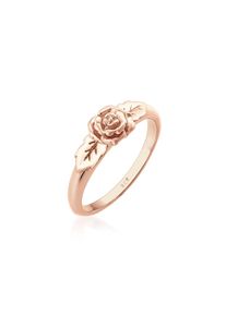 Elli, Damen, Silberring &raquo;Ring Rosenbl&uuml;te Blume Vintage Look Trend 925 Silber&laquo;, Rosegold, 56, Wundersch&ouml;ner Silberring im Blumen Design