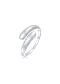 Elli, Damen, Silberring &raquo;Ring Wickelring Zart Basic 925 Sterling Silber&laquo;, Silber, 56, Zeitloser Wickel Ring aus 925er Sterling Silber