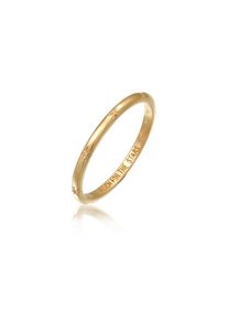 HAZE & GLORY, Damen, Silberring &raquo;Ring Bandring 375 Gelbgold - My dainty Star&laquo;, Gold, 54, Eleganter Ring f&uuml;r Damen aus Gelbgold verleiht jedem Outfit 