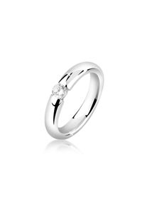 NENALINA, Damen, Verlobungsring &raquo;Ring Damenring Solit&auml;r mit Zirkonia 925 Silber&laquo;, Silber, 54, Klassischer Solit&auml;r Ring aus 925er Sterling Silber