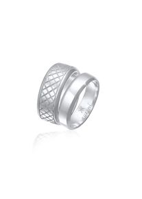 Kuzzoi, Herren, Ring-Set &raquo;Ring Herren Bandring Basic 2er Set 925 Silber&laquo;, Silber, 66, Zeitlos schlichtes Basic-Ringset f&uuml;r M&auml;nner