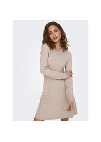 Only, Damen, &raquo;ONLLATIA LS DRESS EX KNT&laquo; Sommerkleid, Mocha Meringue Detail:W. Melange, N-Gr, M (38) - N-Gr, Mocha Meringue Detail:W. Melange, Kleid in