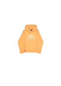 Alpha Industries, Damen, Hoodie &raquo;Basic Hoodie BL&laquo;, tangerine, L, Brushed Fleece Stoff