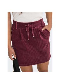 Only, Damen, Cordrock &raquo;ONLPOPTRASH CORDEROY SKIRT PNT&laquo;, Tawny Port, S (36), Cord Minirock von Only