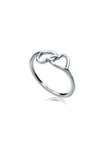 Elli, Damen, Silberring &raquo;Ring Herz Symbol Verbunden 925 Silber&laquo;, Silber, 54, Filigraner Herz Ring f&uuml;r Damen
