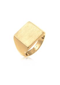 Elli, Damen, Siegelring &raquo;Ring Siegelring Quadrat 925 Sterling Silber&laquo;, Gold, 56, Eleganter Ring f&uuml;r Damen aus 925 Sterling Silber verleiht jedem 