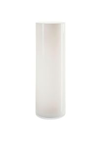 Ambia Home Vase, Wei&szlig;, Glas, rund, 60 cm, mundgeblasen, Hotcut, handgemacht, zum Stellen, Dekoration, Vasen, Bodenvasen