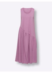 Damen Sommerkleid mit Volant am Saum in orchidee ,Gr&ouml;&szlig;e 40/42, WITT, 100% Baumwolle