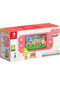 Nintendo Switch Lite Animal Crossing: New Horizons Isabelle Aloha Edition, Spielkonsole, Rosa
