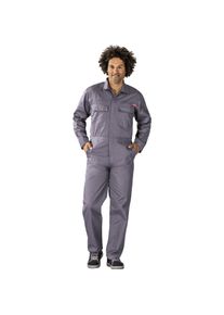 Planam, Schutzanzug + Arbeitsoverall, MG 260 Arbeitskleidung Rallyekombi grau Gr&ouml;sse 90 (90)