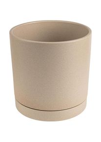 Domoletti, Blumentopf, Flowerpot Vienna, ceramics, &Oslash; 19.5 cm, beige