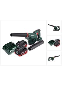 Metabo, Laubsauger + Laubbl&auml;ser, AG 18 Akku Gebl&auml;se 18 V + 2x Akku 10,0 Ah + Ladeger&auml;t (Akkubetrieb, Laubbl&auml;ser)