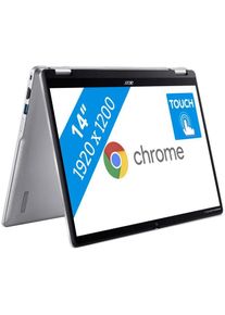 Acer Chromebook Spin 314 CP314-2HN-C8RG - 2-in-1 Chromebook - 14 inch (NX.KYHEH.008) (14", 128 GB, 8 GB, Deutschland, Intel N100), Notebook, Grau