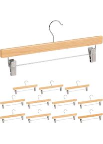 Relaxdays, Kleiderb&uuml;gel, 12x Hosenb&uuml;gel (12x)