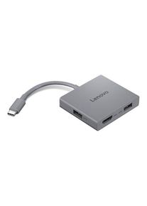 Lenovo 4 in 1 hub Gen 2 - docking station - USB-C - HDMI