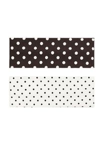 Bershka Kvinnor Pannband svart / vit Storlek One Size