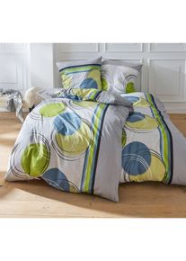 bonprix Lenjerie de pat din linou, verde, 1x 80/80 cm, 1x 135/200 cm