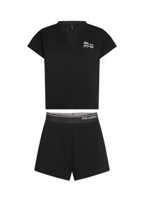K by KARL LAGERFELD Karl Lagerfeld Damer Pyjamas 'Ikon kurzes' sort St&oslash;rrelse S