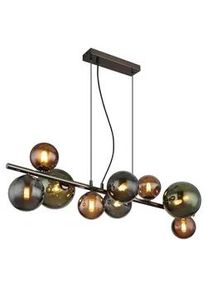 Globo LED-H&auml;ngeleuchte Riha Gr&uuml;n/Grau/Bronze max. 3,5 Watt