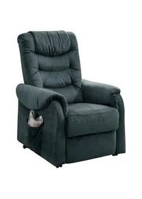 Fernsehsessel Nino Dunkelblau Velours