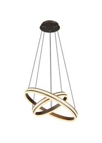 Globo LED-H&auml;ngeleuchte Grouni Titanfarben/Opal max. 60 Watt