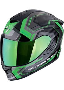Scorpion EXO-1400 Evo Air II Linart, full face helmet , color: Black/Green/Grey , size: XL