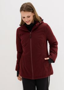 bonprix Wasserdichte 2-in-1-Optik Funktionsjacke, rot, Gr.56, Winddichte Regenjacke
