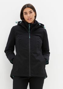 bonprix Wodoodporna kurtka funkcjonalna 2 w 1, czarny, 50