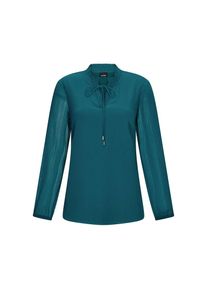 GOLDNER Chiffonbluse &raquo;Kurzgr&ouml;&szlig;e Elegante Jersey-Bluse mit Rundhals&laquo; Gummibund gr&uuml;n, Gr&ouml;&szlig;e 21