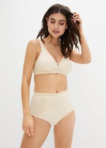 Minimizer-BH bonprix "Minimizer-BH mit gepolsterten Tr&auml;gern", Damen, Gr. 80, Cup E, beige (sandbeige), Obermaterial: 92% Polyamid, 8% Elasthan. Futter: 80% Polyamid, 20% Elasthan, BHs Minimizer-BH, mit gepolsterten Tr&auml;gern und raffinierten Details