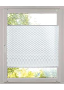 Plissee K-HOME "Diamantplissee von K-home, 3D-Effekt, patentiertes Design", wei&szlig; (wei&szlig;, grau, wei&szlig;), B:80cm H:130cm, Obermaterial: 100% Polyester, Plissees, Plissee