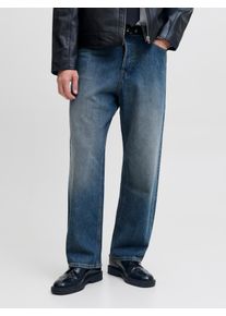 Jack & Jones Relax-fit-Jeans JACK & JONES "JJIALEX JJORIGINAL ST 336 BF", Herren, Gr. 32, L&auml;nge 30, blau denim pack:sdl jj 2261, Denim/Jeans, Obermaterial: 100% Baumwolle, Abriebeffekte, relaxed fit, Jeans Relax-fit-Jeans