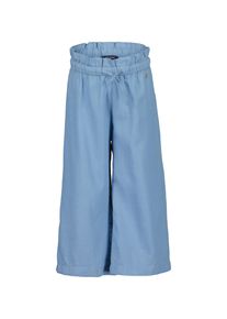 Schlupfhose Blue Seven, M&auml;dchen, Gr. 116, N-Gr, mittelblau, Web, Obermaterial: 100% Baumwolle, unifarben, weit lang, Hosen Schlupfhose, in modisch weiter Form, mit Bindeband in der Taille