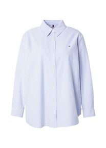 Tommy Hilfiger Curve Kvinnor Blus ljusbl&aring; / off-white Storlek 54