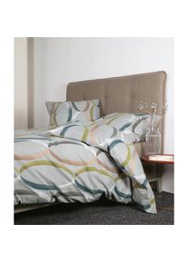 Janine, Bettw&auml;sche &raquo;65156 DAVOS, 100 % Baumwoll-Feinbiber&laquo; 2 Stk., platin, Feinbiber, Obermaterial: 100% Baumwolle, B/L: 140 cm x 200 cm - 1 Stk., 