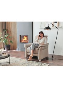 Die PlanBar, Sessel &raquo;PN-PF23182, Sitzh&ouml;he 49 cm&laquo; 1 Stk. tlg. Federkernpolsterung, frei im Raum stellbar, Torro pearl, Leder, Torro pearl