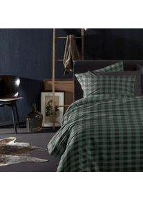 Damai, Bettw&auml;sche &raquo;Timber&laquo; 2 Stk. Damai, gr&uuml;n, Flanell, Obermaterial: 100% Baumwolle, B/L: 135 cm x 200 cm