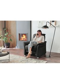 Die PlanBar, Sessel &raquo;PN-PF23182, Sitzh&ouml;he 49 cm&laquo; 1 Stk. tlg. Federkernpolsterung, frei im Raum stellbar, Torro schwarz, Leder, Torro schwarz