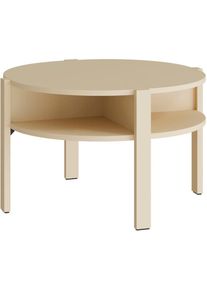 FORTE, Beistelltisch &raquo;Tobago&laquo; Durchmesser ca. 74, 5 cm, Gelb, B/H/T: 74,4 cm x 45,5 cm x 74,4 cm, Gelb