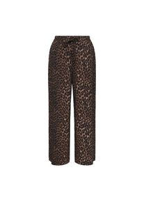 Only, Damen, Schlupfhose &raquo;ONLALTA MW STRING WIDE AOP PANT PNT ZLO&laquo;, Black AOP:LEO, M - L&auml;nge 32, Hose von Only